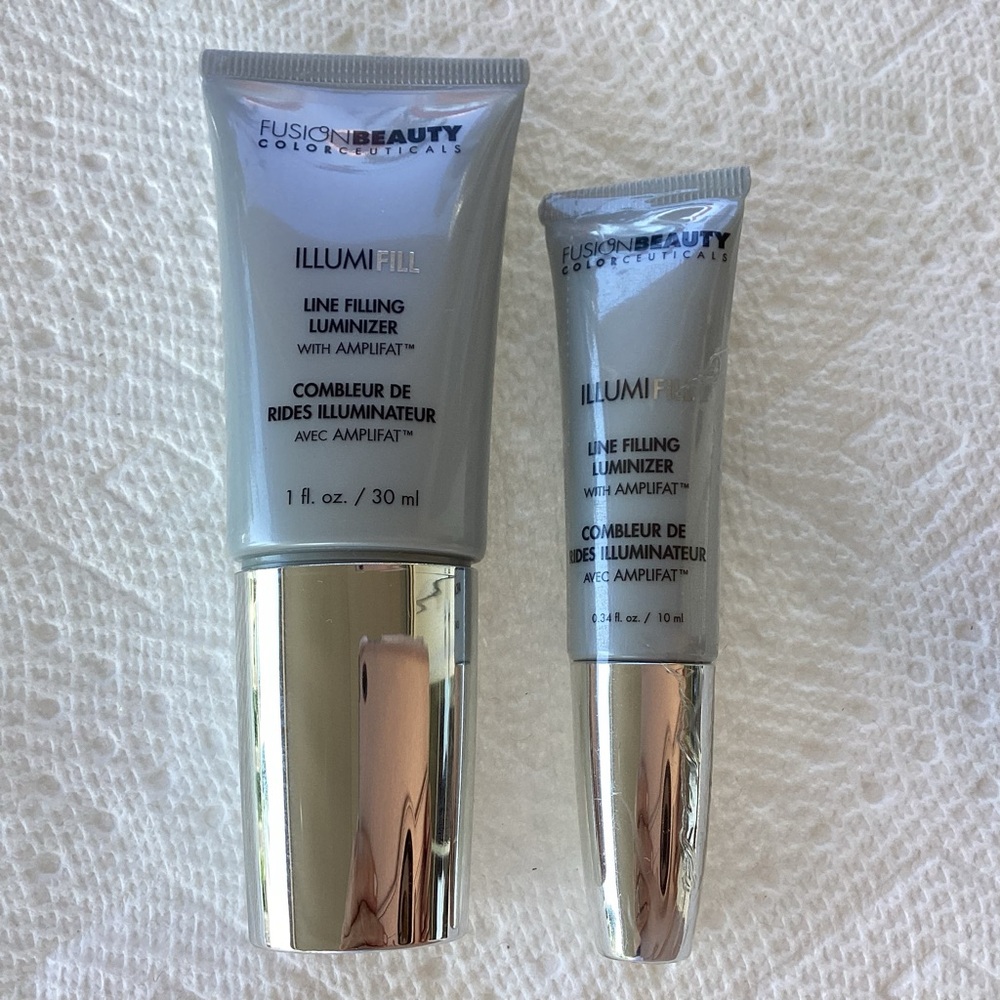 Fusion Beauty Illumifill Line Filling Luminizer with Amplifat. Two pc set new